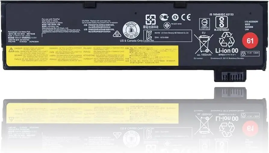TCZ-LB01 Laptop Battery-LENOVO 61 For various ThinkPad models (e.g. T470, T480, T570, T580, P51s, P52s, A475, A485, etc.)