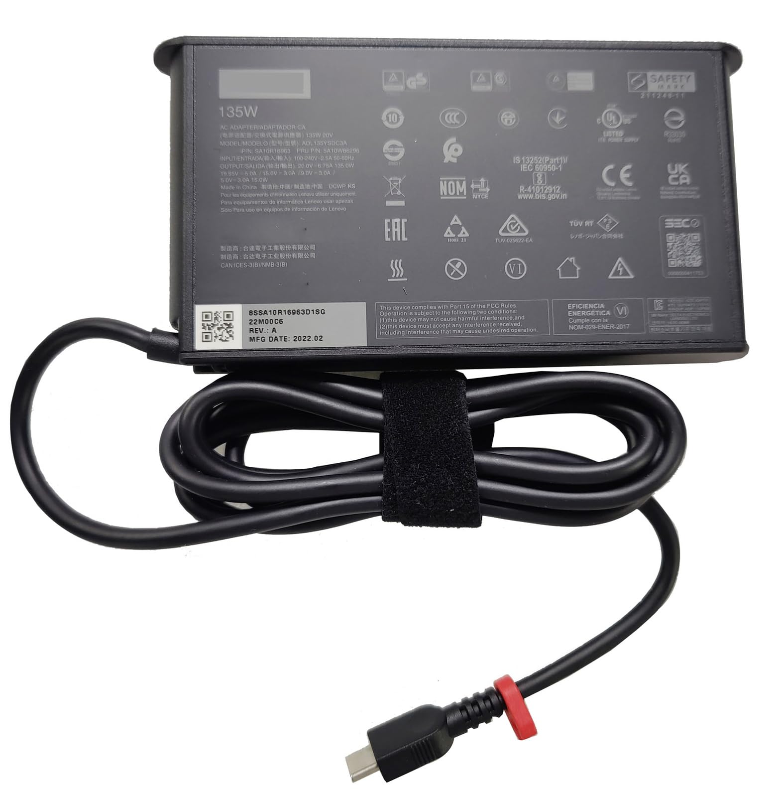 TCZ-LA04 Laptop Adapter-LENOVO 135W 20V6.75A TYPE-C ADAPTER